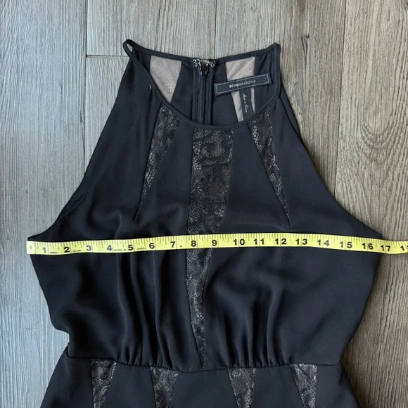 BCBGMAXAZRIA Black Lace Fit & Flare Dress “Teena” Size 4 - Picture 8 of 10